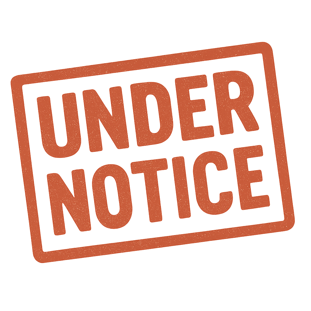 Under Notice Logo